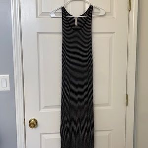 stripped maxi dress
